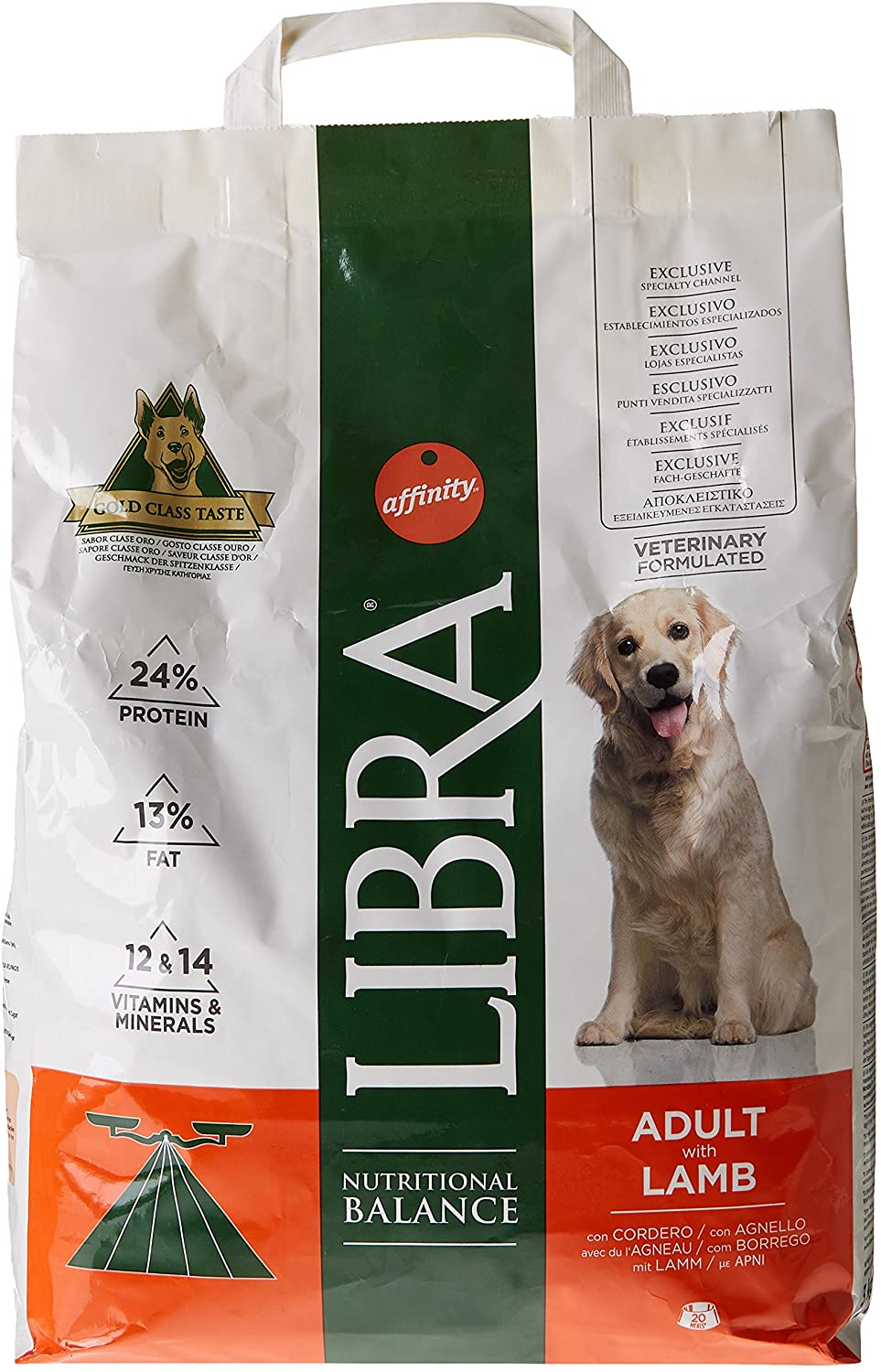  LIBRA - Pienso para Perros Adultos pequeños, medianos y Grandes Cordero 