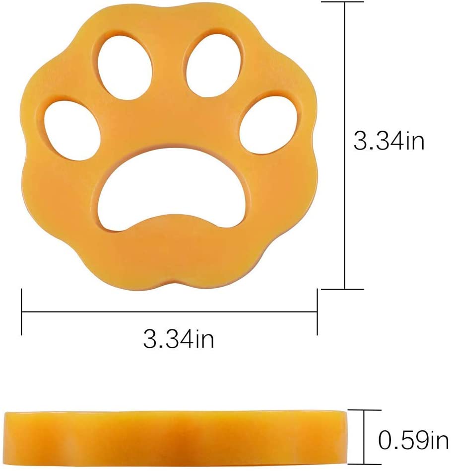  lishism629085 Depiladora para Mascotas, depiladora Reutilizable Lavable hipoalergénica, para Ropa, Pieles de Gatos, pelos de Perros y Todas Las Mascotas (Amarillo) 