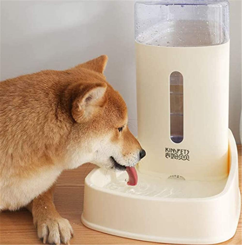  LLDKA Alimentador automático,Capacidad Dispensador de Alimentos de plástico Perro Gato Comedero para Mascotas Gravedad Waterer Feeder,Azul 