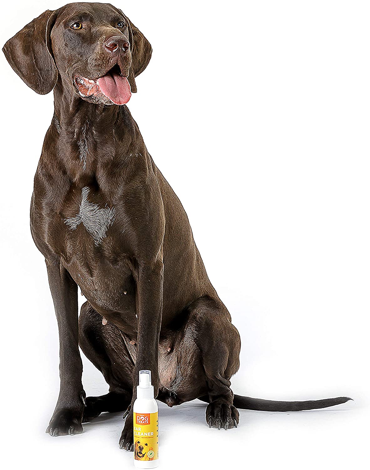  Natural Dog Treats Limpiador de Oidos para Perros, Gotas De Orejas para la Comezón, Ácaros, Dolores de Cabeza y el Mal Olor, 125 ml 4.2 oz 