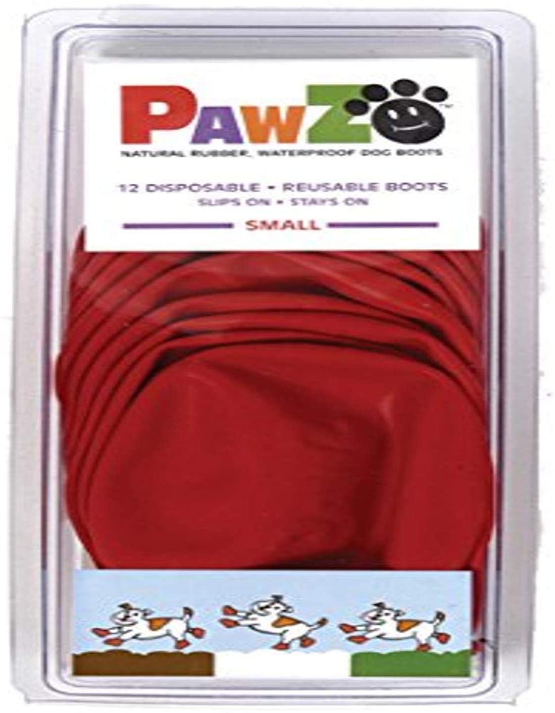  Pawz Botas de Goma Impermeables para Perros Pequeños - 12 Unidades 