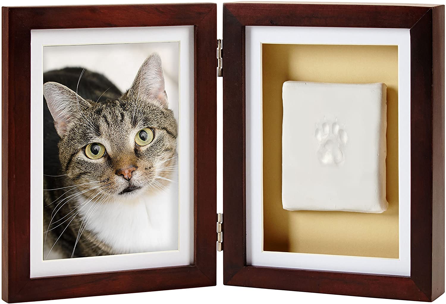  Pearhead Marco de Fotos de Recuerdo para Mascotas con diseño de Huellas de Perro o Gato 