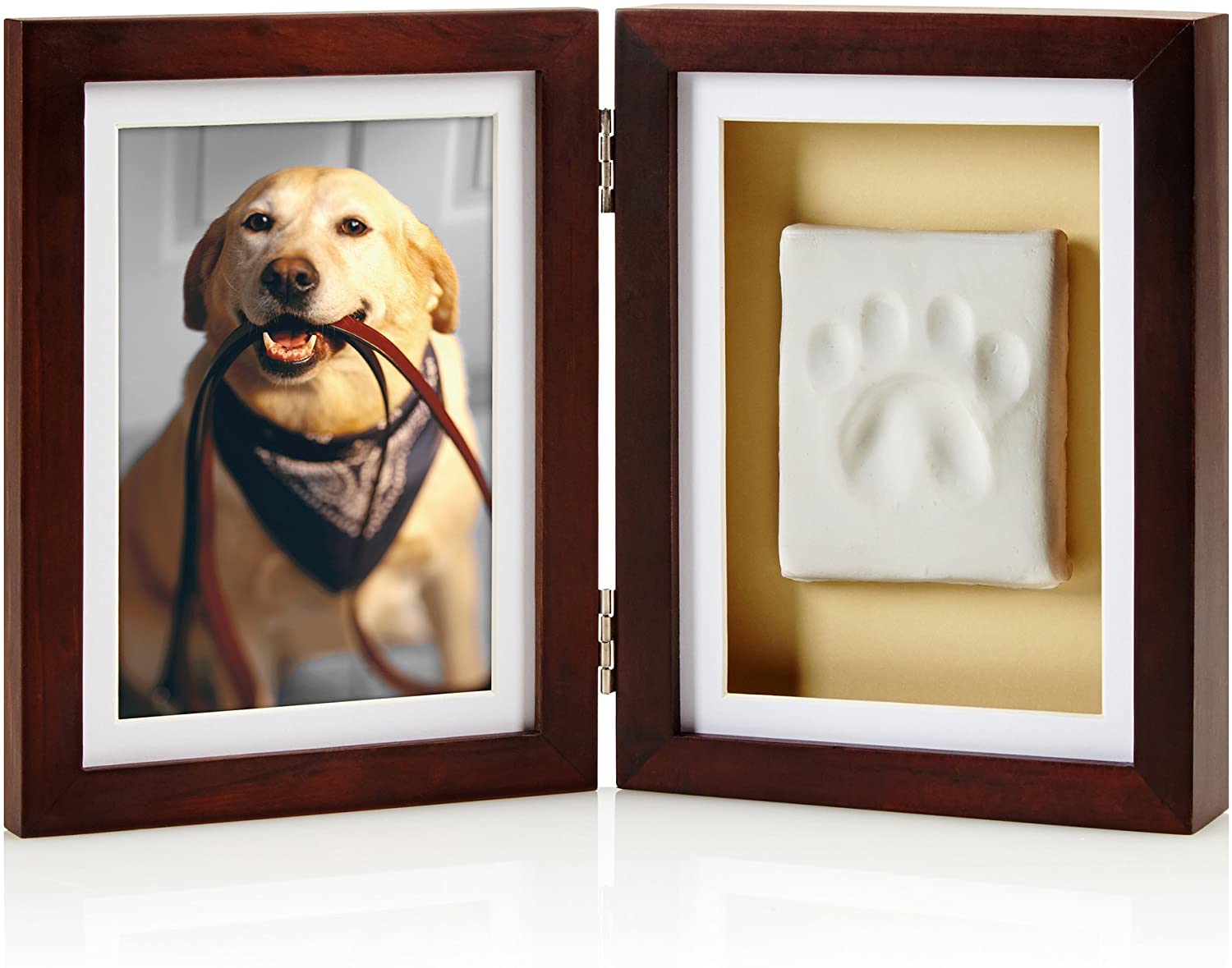  Pearhead Marco de Fotos de Recuerdo para Mascotas con diseño de Huellas de Perro o Gato 
