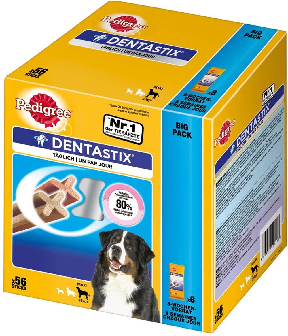  Pedigree Dentastix Dentastix de uso diario para higiene oral para perros grandes 1 x 56 piezas 