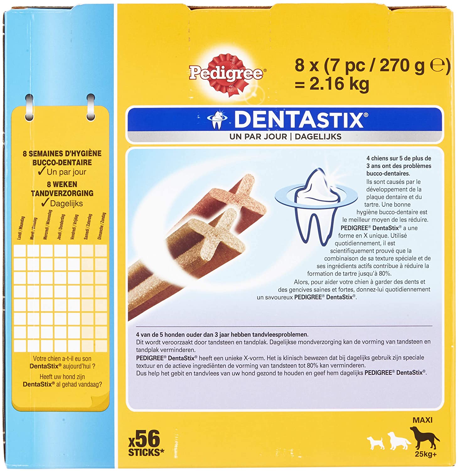  PEDIGREE Dentastix per Cani di Taglia Grande - 56 Pezzi 