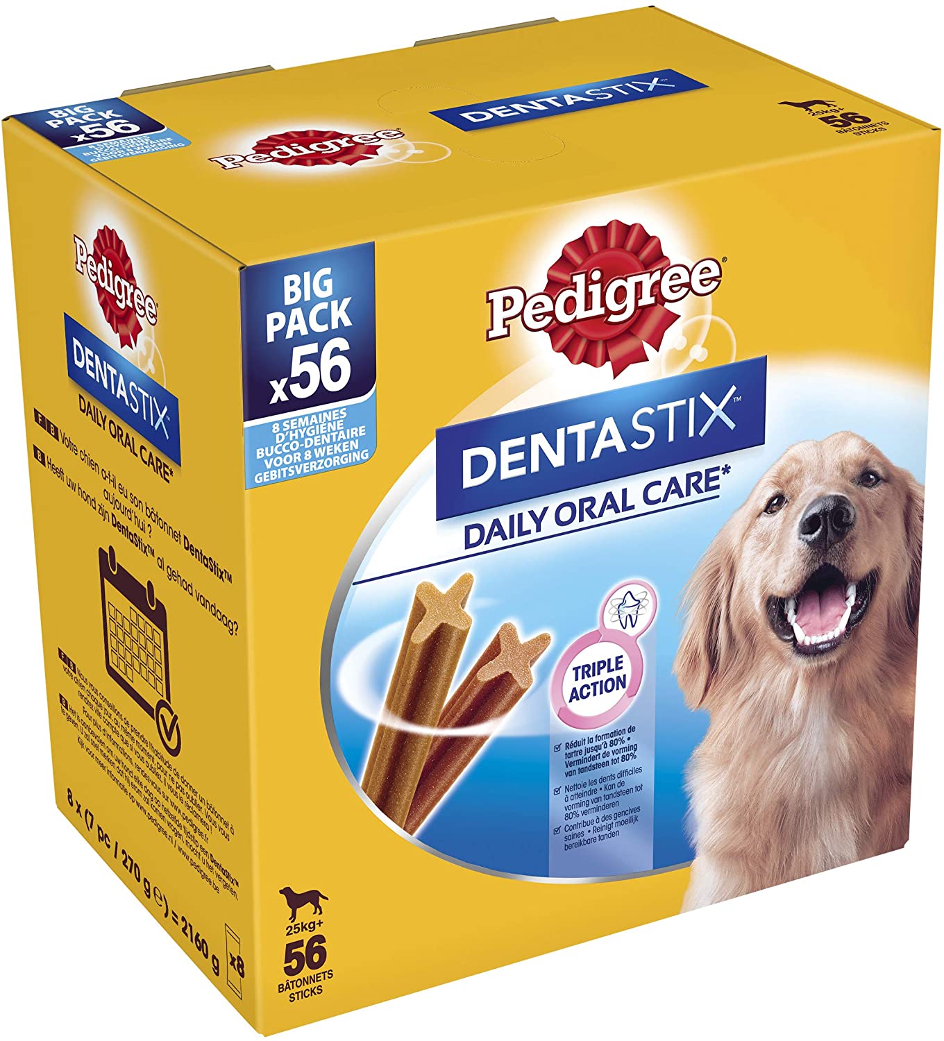  PEDIGREE Dentastix per Cani di Taglia Grande - 56 Pezzi 