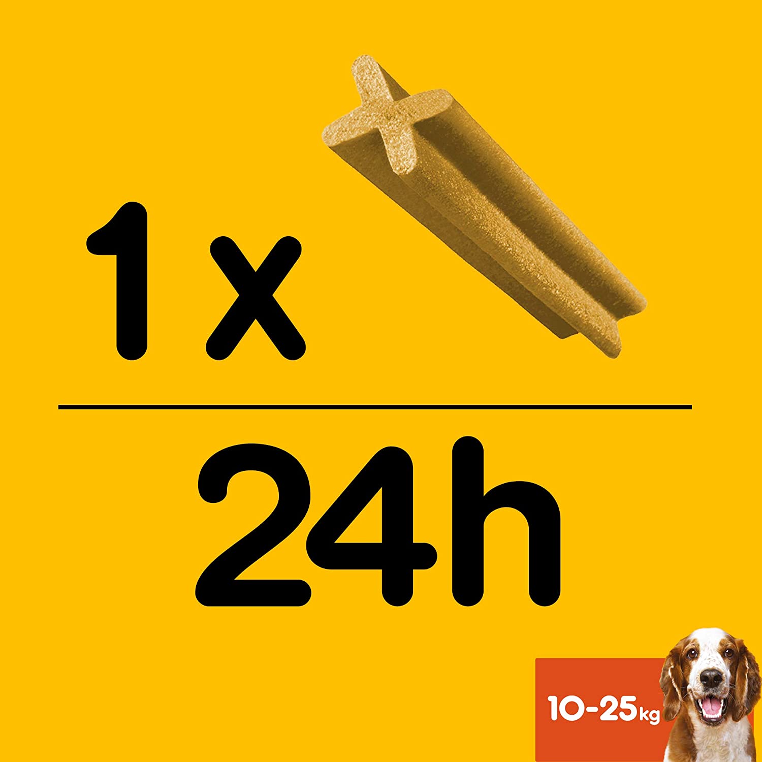  Pedigree Pack de 28 Dentastix de uso diario para la limpieza dental de perros medianos (Pack de 4) 
