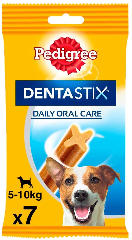  PEDIGREE Pack de 7 Dentastix de Uso Diario para la Limpieza Dental de Perros pequeños (Pack de 10) 