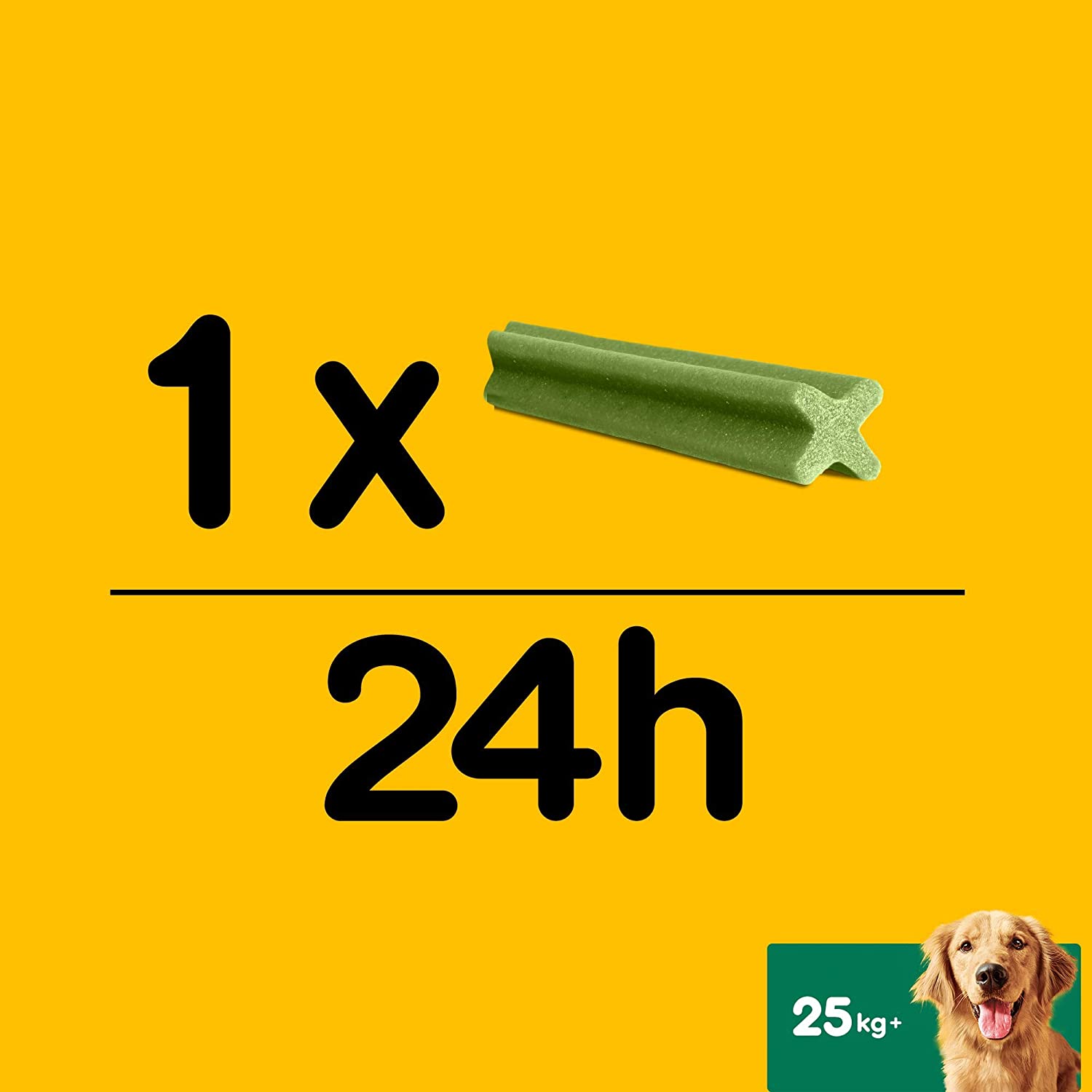  PEDIGREE Pack de 7 Dentastix Fresh de Uso Diario para la Limpieza Dental de los Perros y contra Mal Aliento, para Perros Grandes (Pack de 10) 