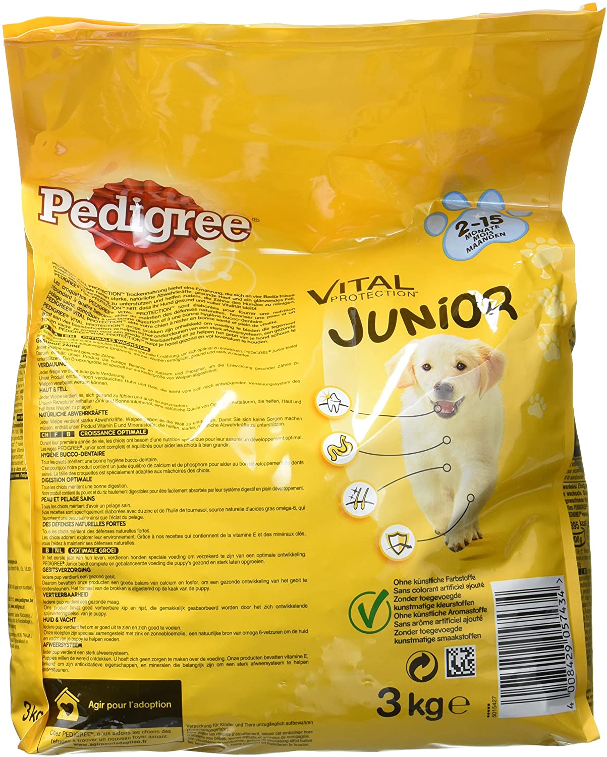  PEDIGREE - pienso de Pollo para Perros Junior 