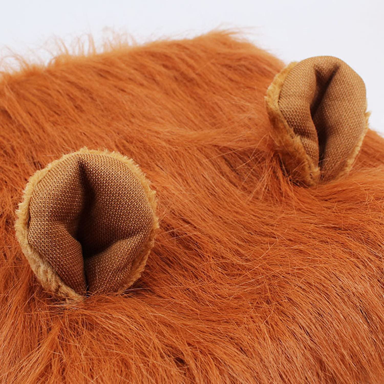  Peluca de León Para Perro, Etpark León melena pelo peluca con orejas Gato Cachorro Mascotas Ropa Sombrero Dress Disfraces Costume Para Navidad Fiesta (Brown) 
