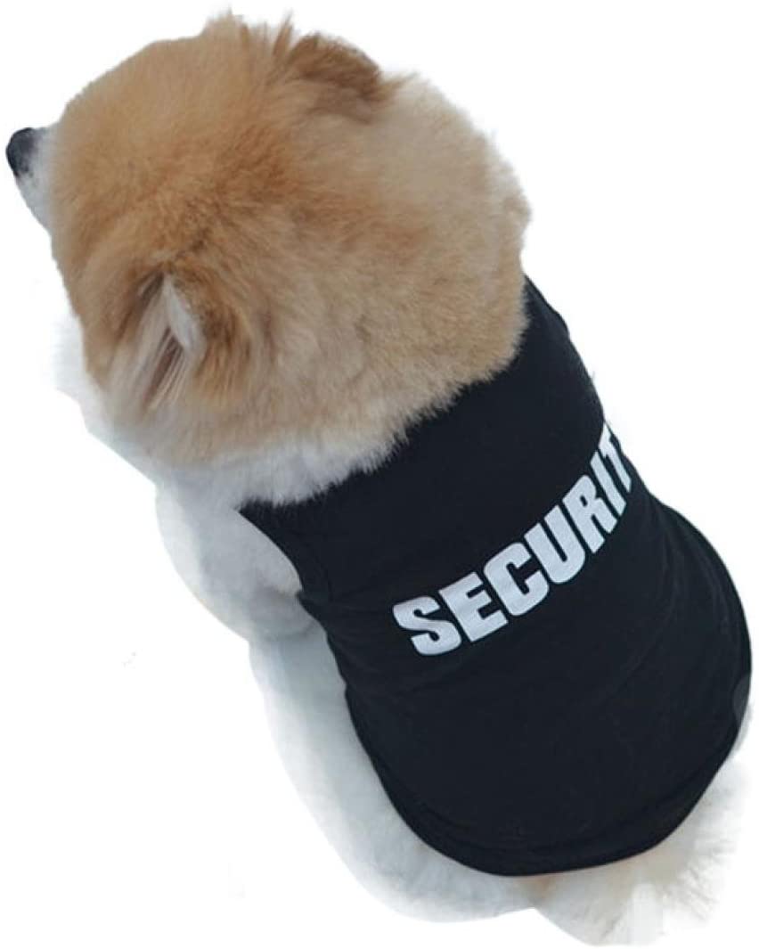  Pequeño Perro Ropa Verano Camiseta de Algodón para Pequeño Chihuahua Yorkshire Mascota Cachorros (XS, Negro) 