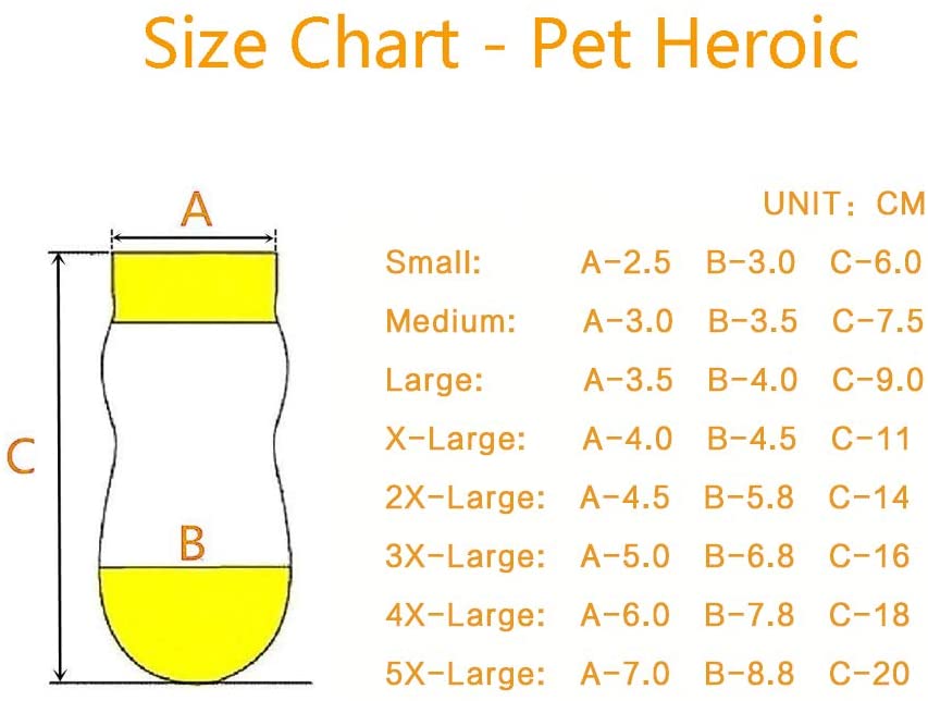  Pet Heroic 8 tamaños Calcetines Antideslizantes para Perros Gatos, Protectores de Patas para Perros Gatos, Control de tracción para el Uso en Interiores, Ajuste para Perros Extra pequeños a Grandes 
