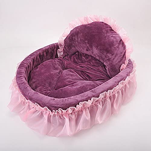  Pet Online Cama Pet boutique cute four seasons disponible púrpura caliente perro y gato PRINCESS cama, L: 56 * 45 * 11 cm 