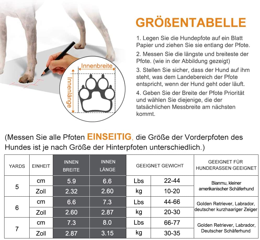  Petacc Botas para Perros Zapatos Impermeables para Perros Zapatos para Exteriores con Suela Antideslizante Resistente, 4 Piezas, Negro, 6 