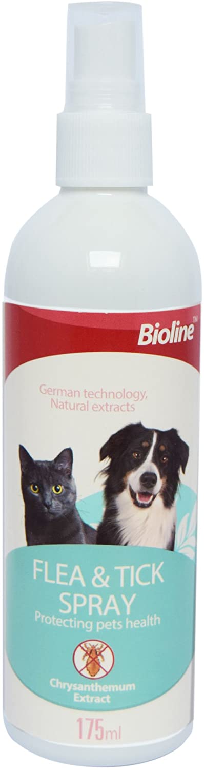  PetSol Tratamiento antipulgas y en garrapatas para Perros, Gatos y Mascotas (con Ingredientes Naturales) 175ml 
