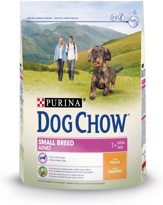  Purina Dog Chow Comida Seco para Perro Adulto Raza Pequeña con Pollo - 2.5 Kg 