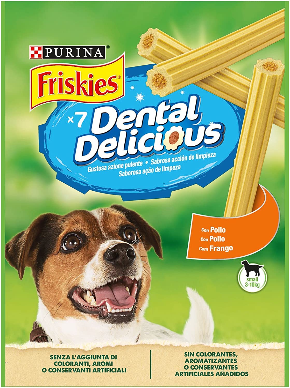  Purina Friskies Dental Delicious golosina dental para Perro Pequeño 6 x 100 g 