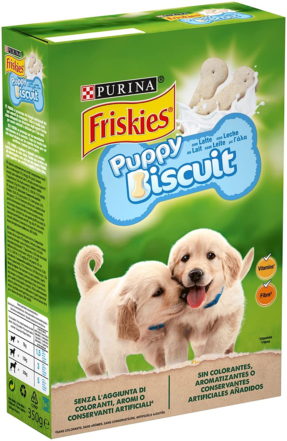  Purina Friskies Puppy Milk galletas para perros cachorros 8 x 250 g 