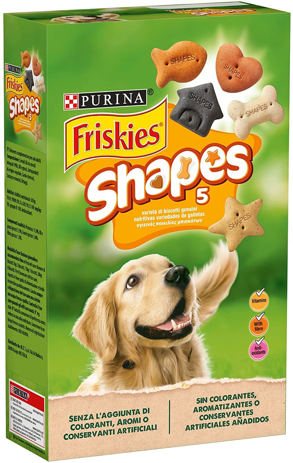  Purina Friskies Shapes galletas para perros 6 x 800 g 