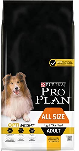  Purina Pro Plan All Size Adult Light/Sterilised OPTI Weight Chicken Comida para Perros - 14000 gr 