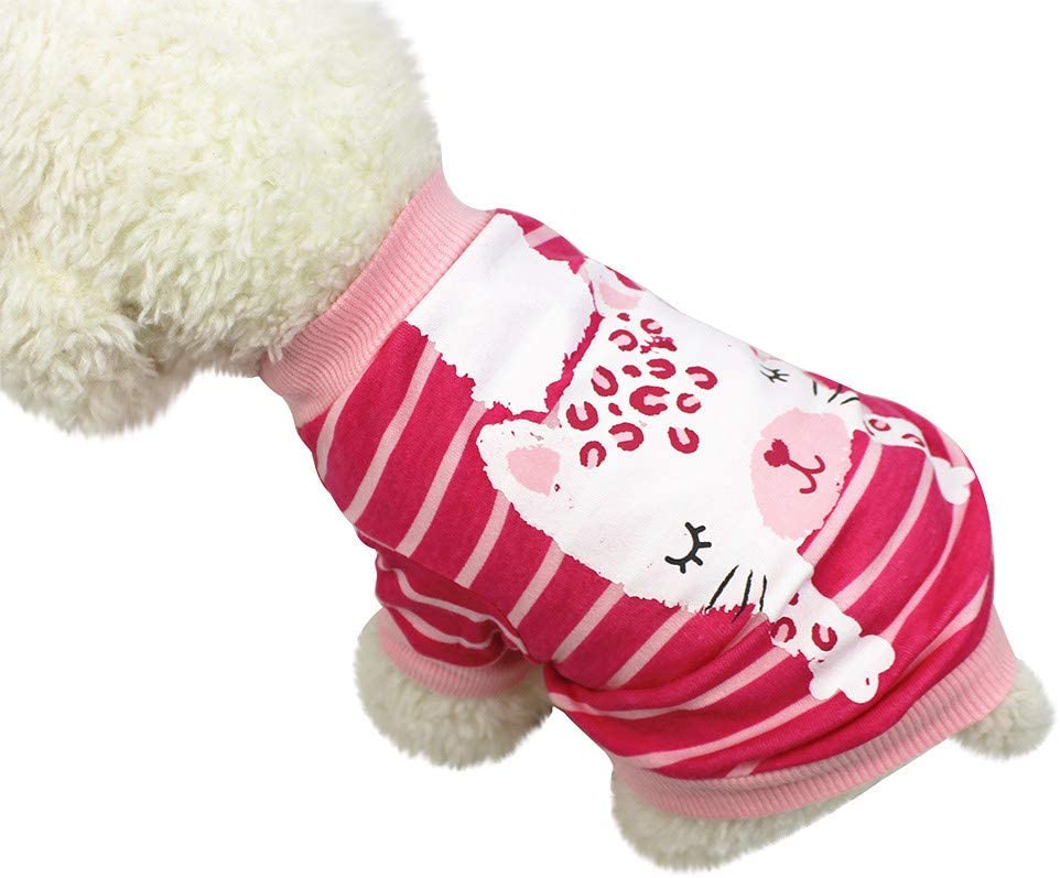  Rawdah_Mascota Ropa para Perros Peque?os Abrigos Camiseta Jerseyss Cute Mascota Perro Camisetas Ropa Peque?o Cachorro Traje 