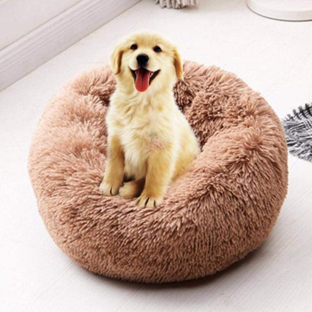  Shuggy Large Dog Bed Round Donut Cojín para Mascotas para Perros pequeños medianos Grandes Invierno cálido Lavable Puppy Mat Kennel 