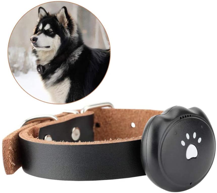  SNAWEN 2G Dog GPS Tracking Buscador de Mascotas Collar Ubicación de Seguridad Accesorio para Mascotas Perros Tracking-Blanco 