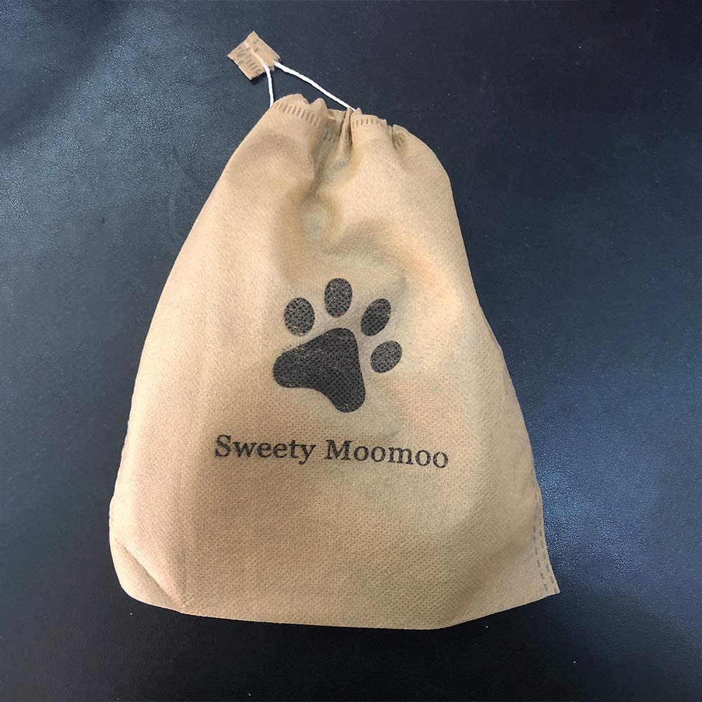 Sweety Moomoo - Collar para Perro de Piel auténtica, Ideal para Perros medianos, Grandes y Extra Grandes 