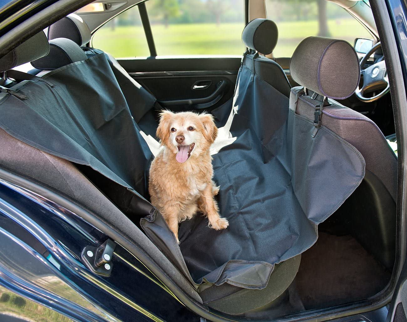  Sweetypet techo coche para perros: Auto de colchón – Manta para perros, para trasera Banco & Maletero, 145 x 145 cm (Asiento Trasero techo para el perro) 