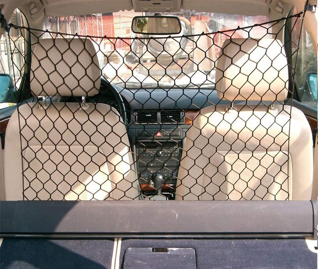  Tekshopping® - Red separadora de malla ancha para el transporte de animales (perros y gatos) en el coche, 120 × 90 cm 