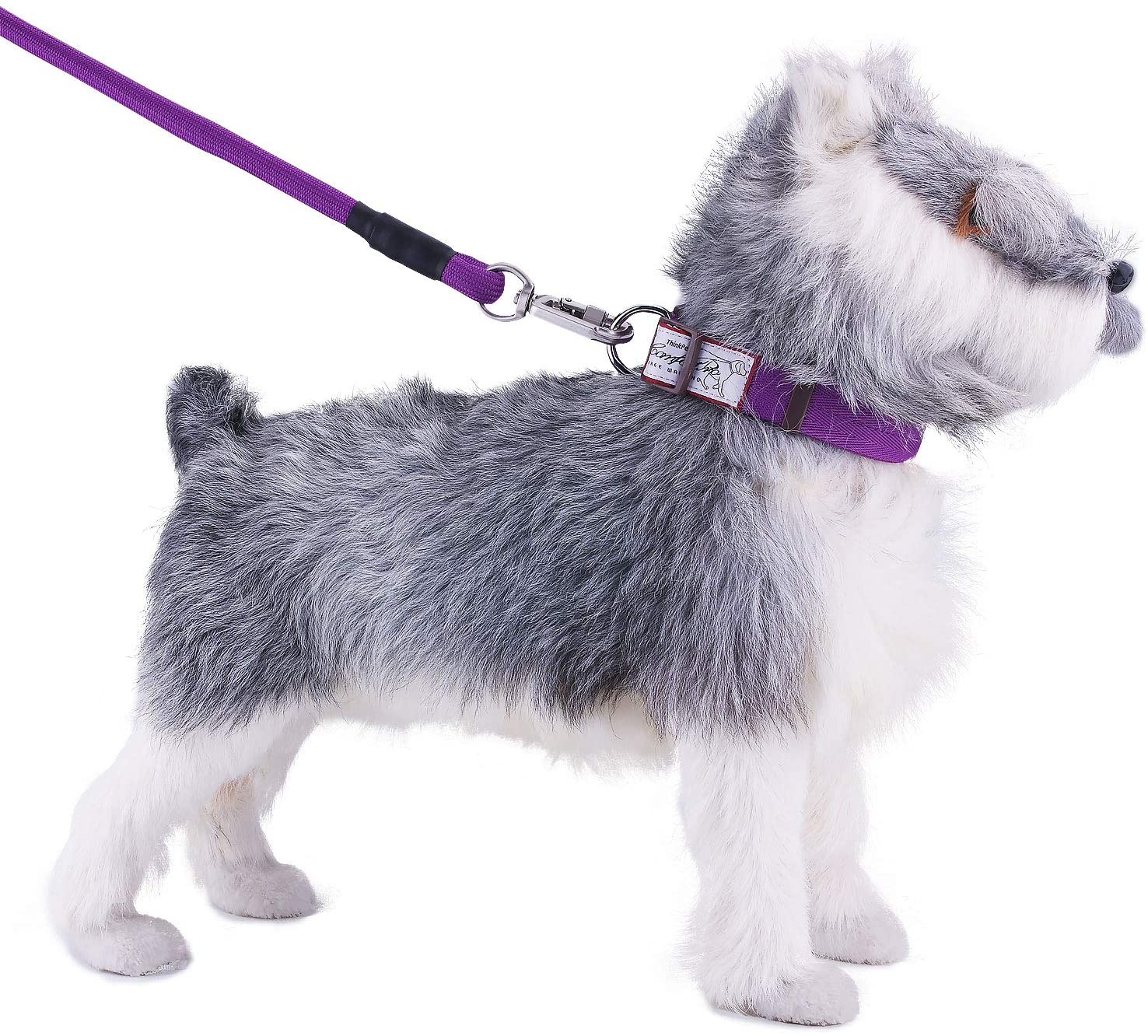  ThinkPet ComfortPro Kit de Correa y Collar Perro Conjunto Correa de Cuerda Resistente y Collar Ajustable para Perros Mediano Grande para Paseo 