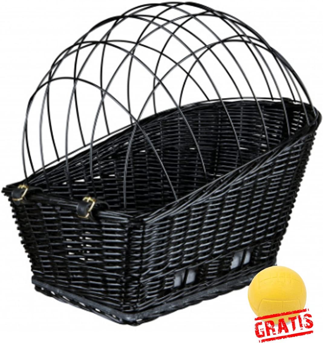  Trixie Friends On Tour 13117 + Ball gratis bicicleta cesta para perros Perros cesta perros cesta de mimbre 
