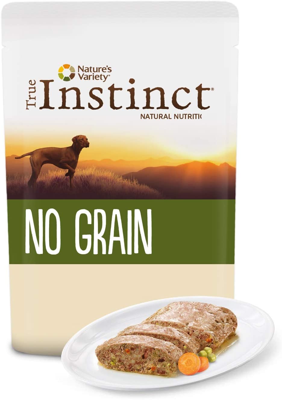  True Instinct No Grain Terrina para Perros Medium-Maxi con Pollo - 300 gr - Pack de 8 