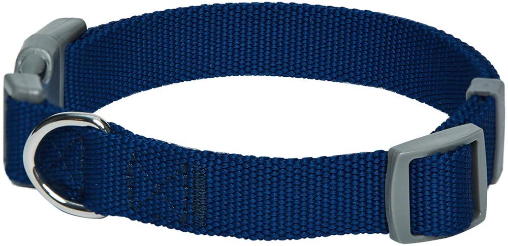  Umi. Essential Classic - Collar para perros L, cuello 45-66 cm, collares ajustables para perros (azul marino) 