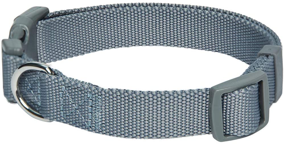  Umi. Essential Classic - Collar para perros L, cuello 45-66 cm, collares ajustables para perros (gris) 