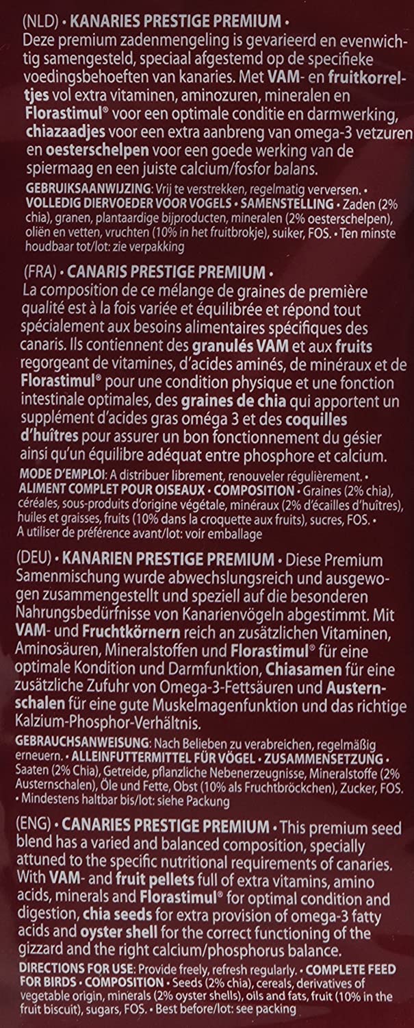  Versele-laga Prestige Premium - Comida Canaria (2,5 kg) 