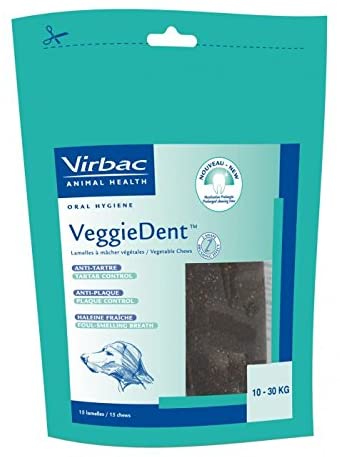  Virbac 3597133065268 VeggieDent M Limpiador Dental para Perros Entre 10 kg 