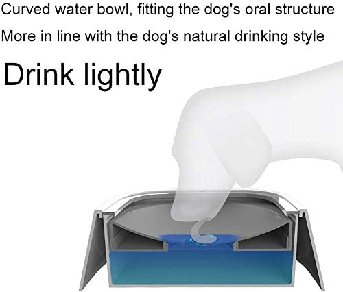  WBXNB Filtro Automático para Bebederos para Mascotas Filtro para Máquina De Beber Agua para Perros Y Gatos Dispensador De Filtro De Plato Principal Tazón, Gris 