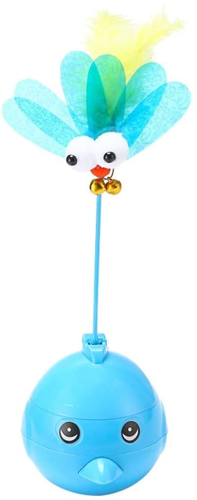  Xasclnis Juguete del Vaso del Gato de la Forma de los pájaros, Juguetes del Vaso del balanceo Que Caminan (Color : Blue) 