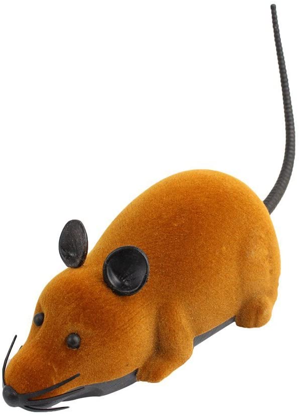  Yosoo Mini juguete ratón RC Rat 2-voies 27 MHz con mando a distancia para gato gatito animales y niños 3 años 