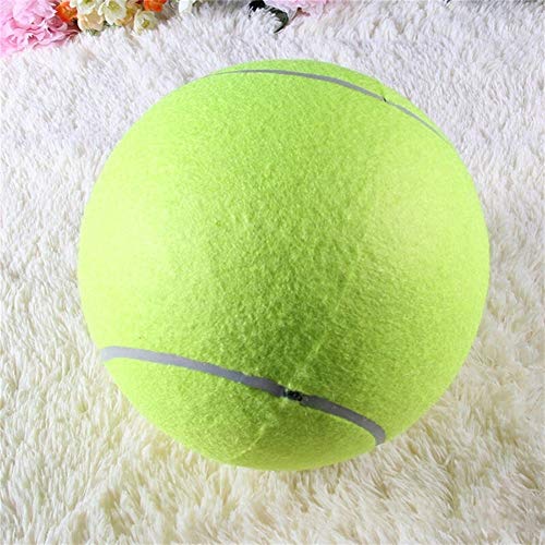 24 CM gigante pelota de tenis for el perro de juguete del Chew inflables grandes pelota de tenis del perro casero juguetes interactivos alimentos for mascotas perro de juguete al aire libre Cricket Pe