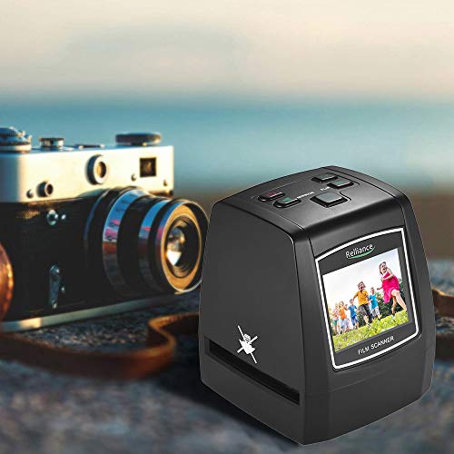 Aibecy - Escáner de película de Alta resolución, conversión de 35/135 /126/110 /8mm Color, Monocromo, Diapositiva, película, Negativo, en, Imagen Digital, LCD, Integrado, edición, Software
