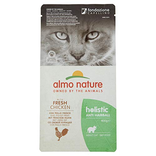 almo nature Cat Dry PFC Holistic Anti Hairball Pollo, 400 g