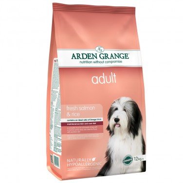 Arden Grange Salmon & Rice - Comida para perros (12 kg)