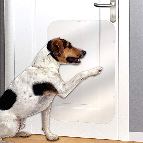 ATpart - Protector de arañazos de perro para puertas, para cortar y crear tú mismo un marco de puerta transparente, como protección para sofá, pared, perfecto para uso interior y exterior
