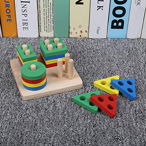 Balacoo - Puzzle de Entrenamiento de pájaros, Juguete de Madera, Juguete de papagayo, Inteligencia, geometría, Juguete para el Aprendizaje