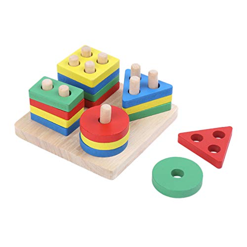 Balacoo - Puzzle de Entrenamiento de pájaros, Juguete de Madera, Juguete de papagayo, Inteligencia, geometría, Juguete para el Aprendizaje