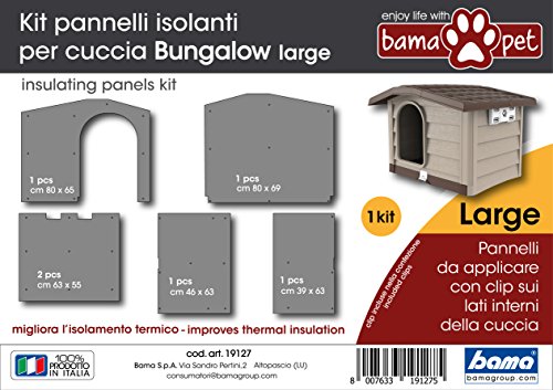 Bama - Kit de Paneles aislantes para caseta Bungalow