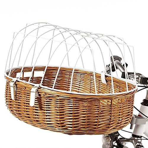 Bicicleta cesta para perros y mascotas garantizar la seguridad de tu mascota capaz de llevar hasta de alambre de gran calibre 12 kg, 52 x 38 x 39 cm (L x W x H)